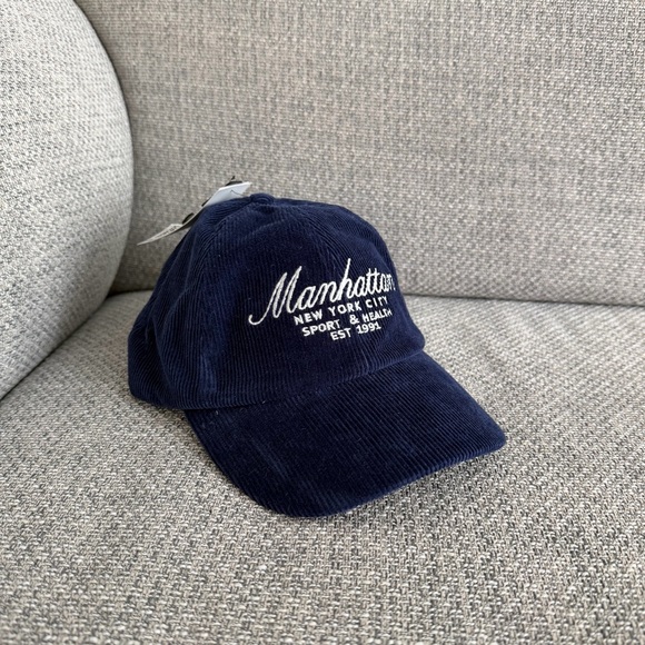 H&M Other - NWT Manhattan Navy Blue Corduroy Hat